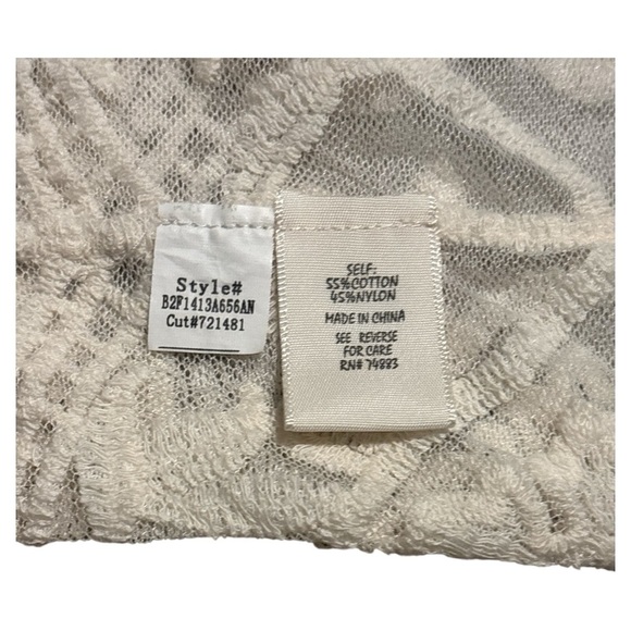 Adiva Cream Lace Overlay Sz XL - Picture 6 of 8